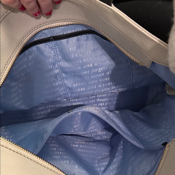 Kate Spade Black and Cream Cat Print Shoulder Bag - Picture 3 of 6